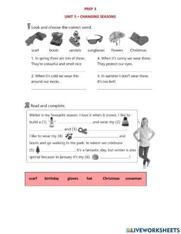 Prep 3 - Unit 5 Practice