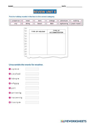 REVIEW UNIT 8