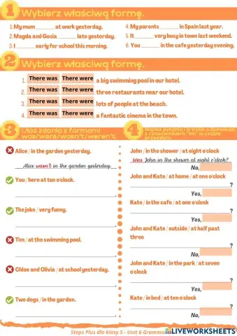 Klasa 5 - Unit 6 Grammar