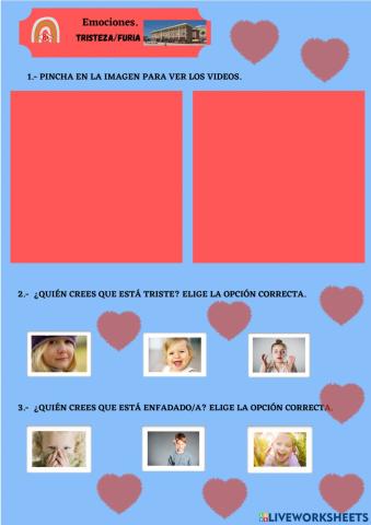 E. Infantil. Emociones. Furia y tristeza.