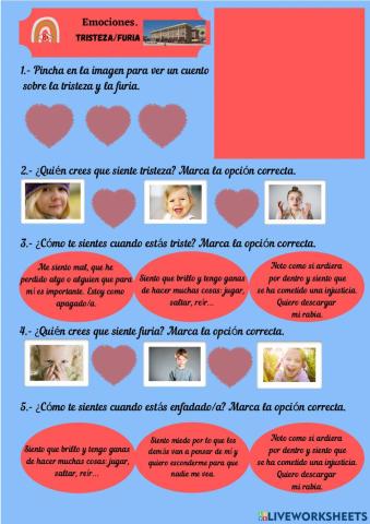 2º Ciclo. Emociones. Furia y tristeza.