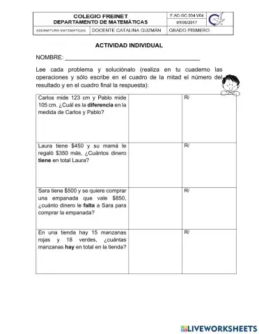 Problemas matemáticos