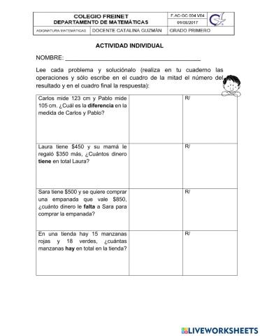 Problemas matemáticos