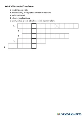 Křířovka k zápisu