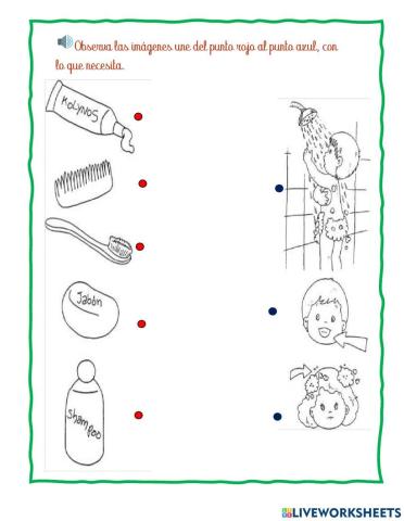 Uso correcto de útiles de aseo