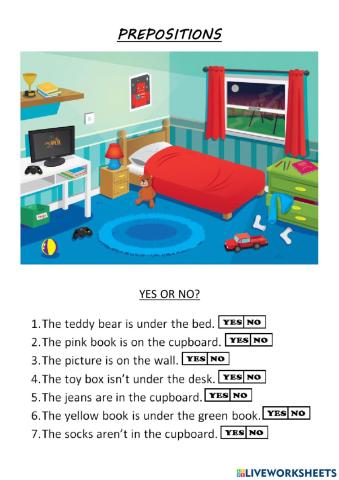 Prepositions of place