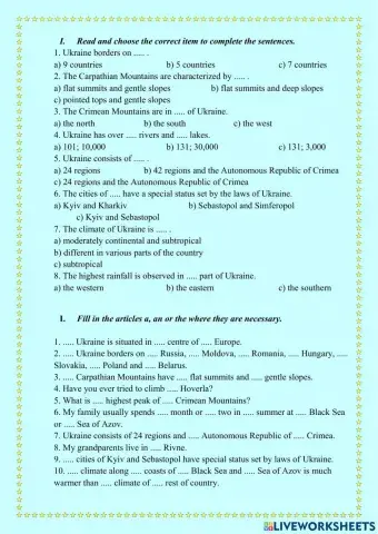 At the map of Ukraine