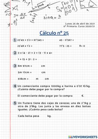 Cálculo 25