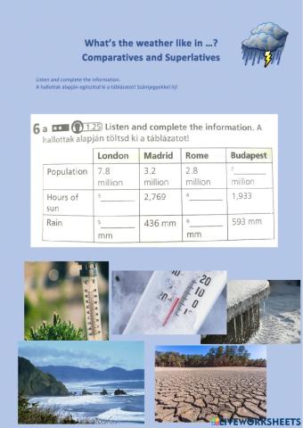 What's the weather like in ...?