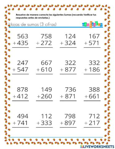 Semas de tres cifras