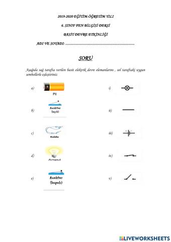 Basi̇t devre etki̇nli̇ği̇