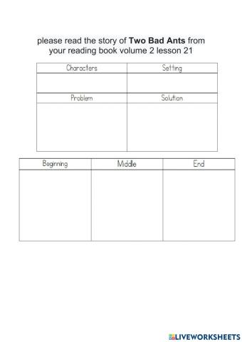 Reading story structure