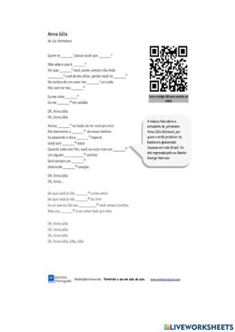 Ana júlia - b1 com interpretação