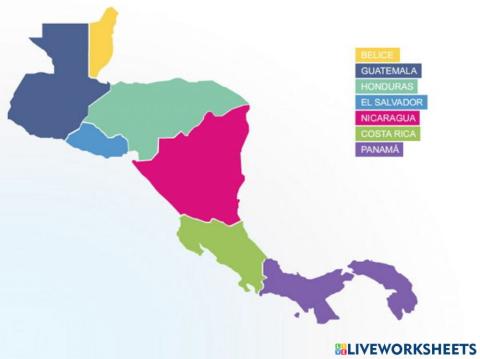 Mapa de Centroamerica