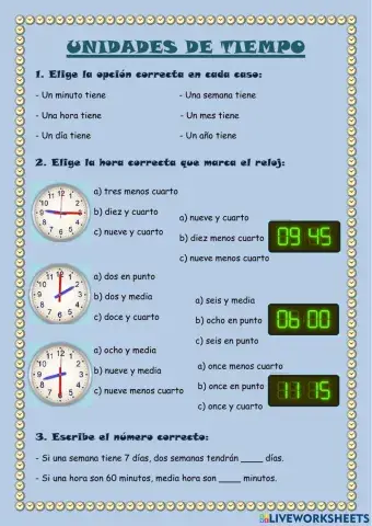 Unidades de tiempo