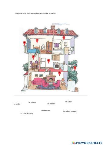 Les pièces de la maison