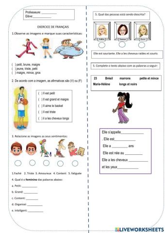 Les caracteristiques physiques
