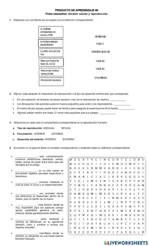 Reproducción y división celular