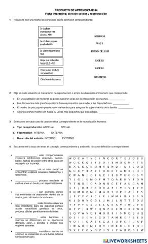 Reproducción y división celular