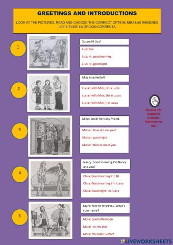 Greetings & introductions