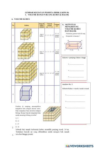 Volume kubus-balok-prisma