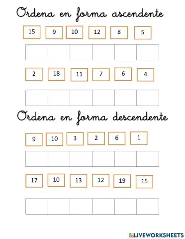 Ascendente y descendente