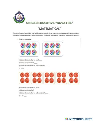 Divisiones Matematicas