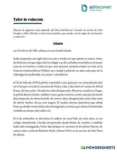 Taller de redacción