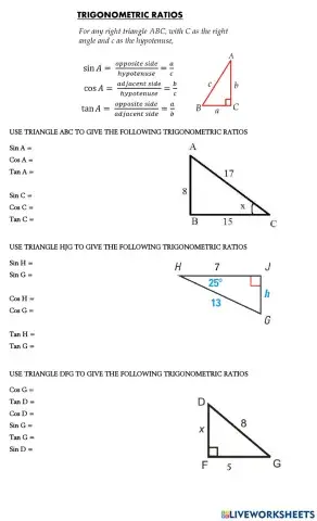 Trigonometric Ratios