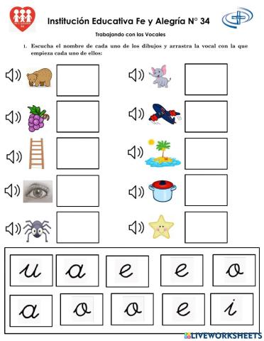 Trabajando con las vocales