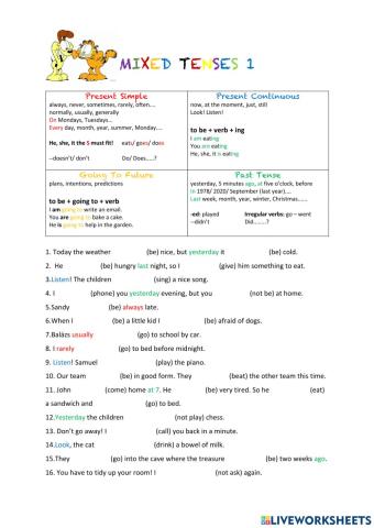 Mixed tenses 1