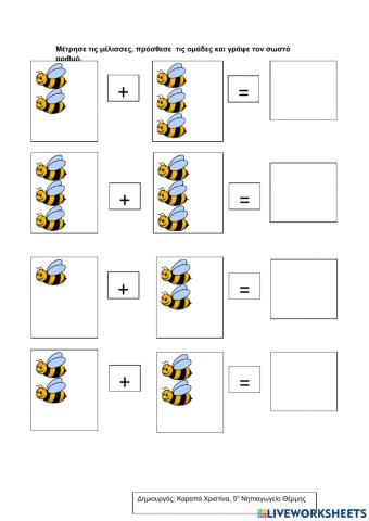 Προσθέτουμε τις μέλισσες