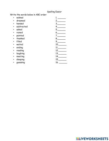 Spelling Easier Day 3