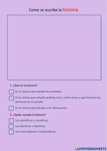 ¿Cómo se escribe la historia?