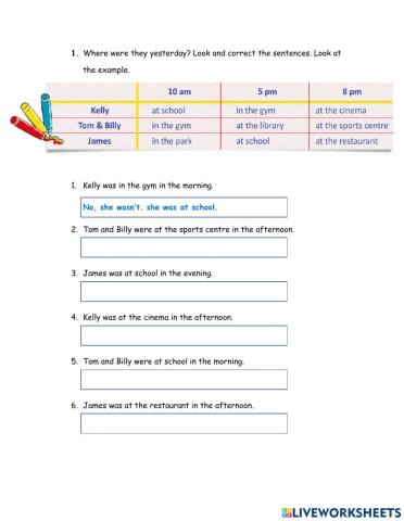 HS1 Past Simple Affirmative