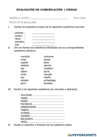 Evaluación de Comunicación