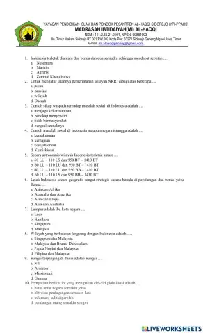 Umbks kelas 6 2020-2021