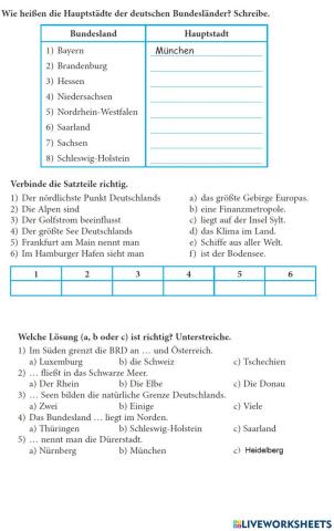 Deutschland. Bundesländer