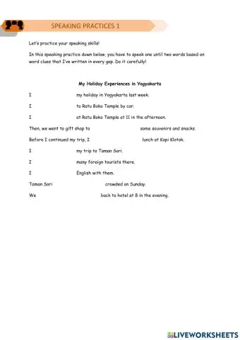 Talking about Holiday