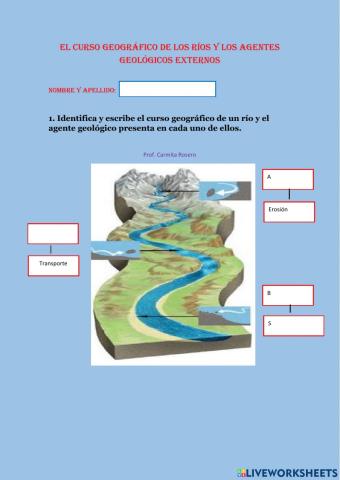 Agentes geológicos externos- el agua
