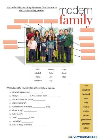 Modern Family - family members