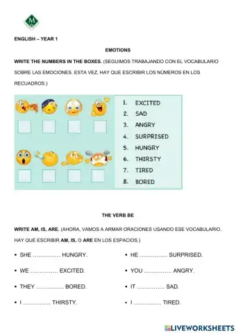 Emotions and simple present