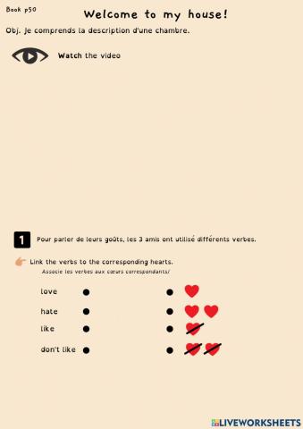 Describe your bedroom so english 6ème