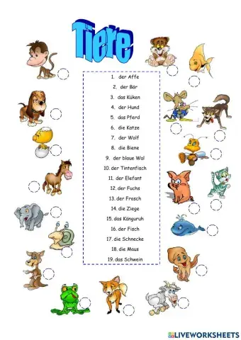 Tiere