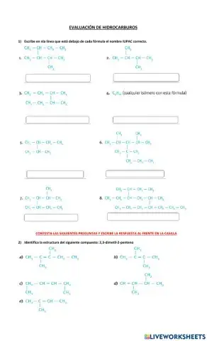 Evaluación de HIDROCARBUROS