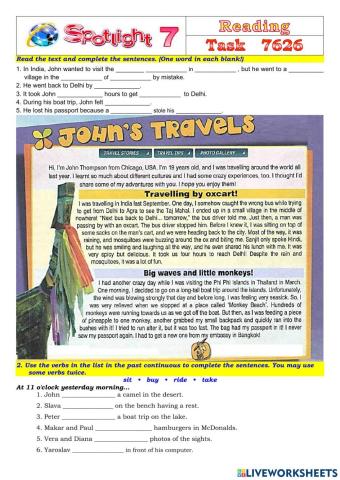 Spotlight 7 Task 7626