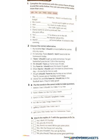 Vision 1 unit 2 modal verbs