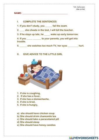 First Conditional - Should