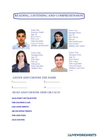 FICHA INTERACTIVA 4TO AÑO 