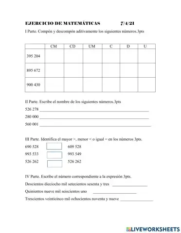 Los números naturales